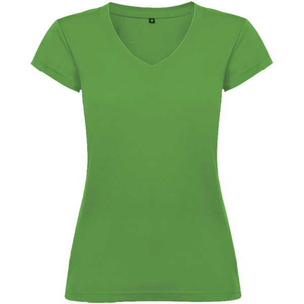 Victoria Damen-T-Shirt mit kurzen Ärmeln und V-Ausschnitt