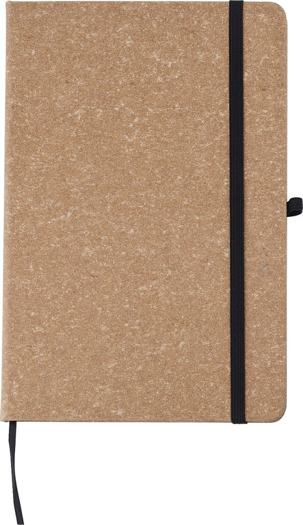 Liniertes A5-Notizbuch, 100 Blatt, recyceltes Leder