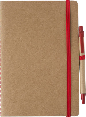 Notizbuch A5, unliniert, 60 Blatt und Stift - Reklamnepredmety