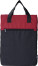 Quadratischer Rucksack aus RPET-Polyester - hranaty-batoh-z-rpet-polyesteru-cerno-cerveny-f3510603pk2 - variant 