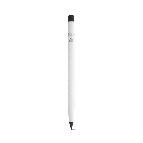 GRENZENLOS. Tintenloser Stift mit einem Gehäuse aus 100 % recyceltem Aluminium