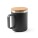 LAUDA. Becher aus 90 % recyceltem Edelstahl mit Bambusdeckel - 94276_103 - variant St 94276-103