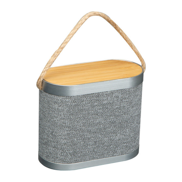Bluetooth-Lautsprecher aus Metall und Bambus
