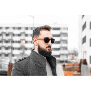 Sonnenbrille mit Kork-Ohrmuscheln Nagoya - Reklamnepredmety