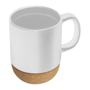 Gistel Keramikbecher mit Kork - Reklamnepredmety