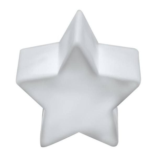 Lampe in Form eines Sterns.