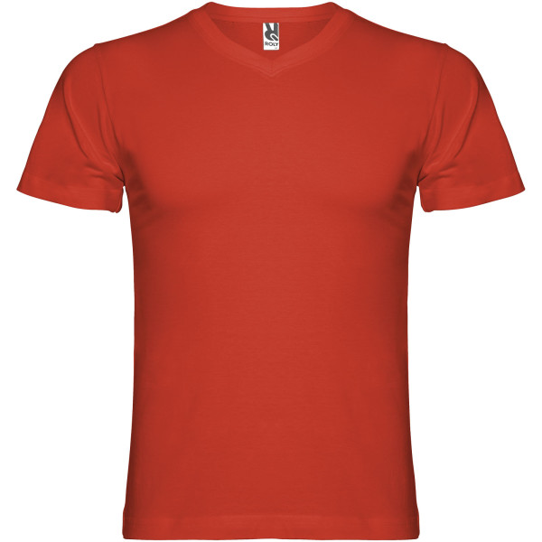Samoyedo Herren-T-Shirt mit V-Ausschnitt und kurzen Ärmeln