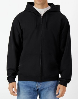 Mittelschwerer Softstyle-Kapuzenpullover mit Reißverschluss - Reklamnepredmety