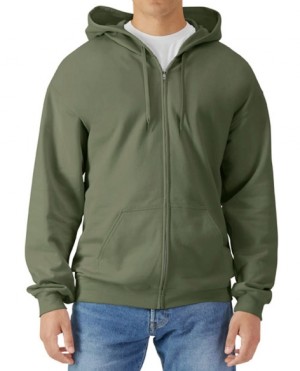 Mittelschwerer Softstyle-Kapuzenpullover mit Reißverschluss - Reklamnepredmety