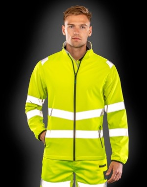 Recycelte, bedruckbare Sicherheits-Softshell - Reklamnepredmety