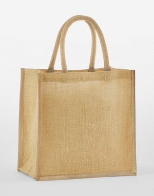 Mini-Geschenktüte aus naturbelassener gestärkter Jute - Reklamnepredmety
