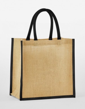 Mini-Geschenktüte aus naturbelassener gestärkter Jute - Reklamnepredmety
