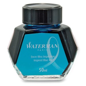 Tinte in einer Waterman-Flasche, verschiedene Farben - Reklamnepredmety