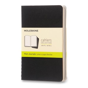 Notizbücher Moleskine Cahier S, sauber, 3 Stk - Reklamnepredmety