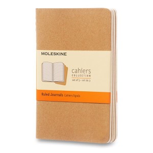 Notizbücher Moleskine Cahier S, liniert, 3 Stk - Reklamnepredmety