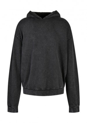 Übergroßer Kapuzenpullover mit Acid-Waschung - Reklamnepredmety