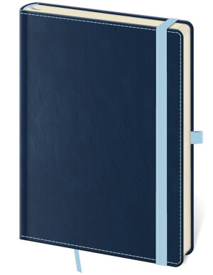 Notizbuch Double Blue L punktraster - Reklamnepredmety