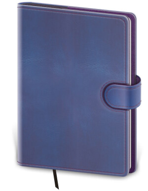 Notizbuch Flip L punktraster grau/grau - Reklamnepredmety