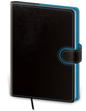 Notizbuch Flip L punktraster grau/grau - Reklamnepredmety