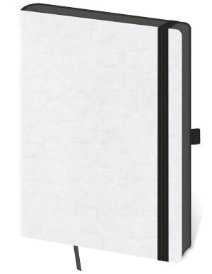 Notizbuch Memory L liniert White - Reklamnepredmety