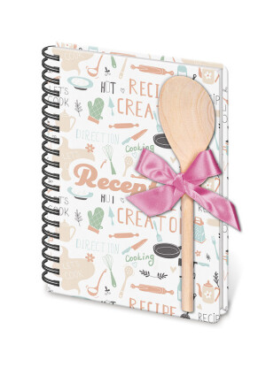 Rezeptbuch mit Spachtel A5 Spirale - Reklamnepredmety