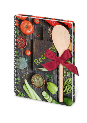 Rezeptbuch mit Spachtel A5 Spirale - Reklamnepredmety