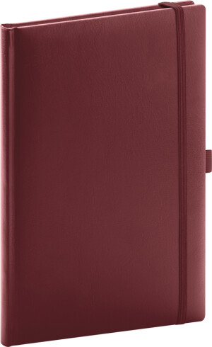 NOTIQUE Notes Balacron, bordeauxrot, gepunktet, 15 x 21 cm - Reklamnepredmety
