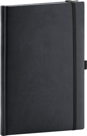 NOTIQUE Notizen Aprint, schwarz, liniert, 15 x 21 cm - Reklamnepredmety
