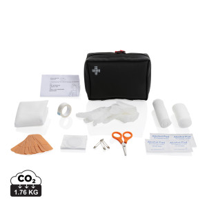 Erste-Hilfe-Set von RCS recycelt. PU-Nubuk - Reklamnepredmety