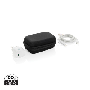 Ladeset 3 Stück Surge 20W USB C von RCS recycelt. Plastik - Reklamnepredmety