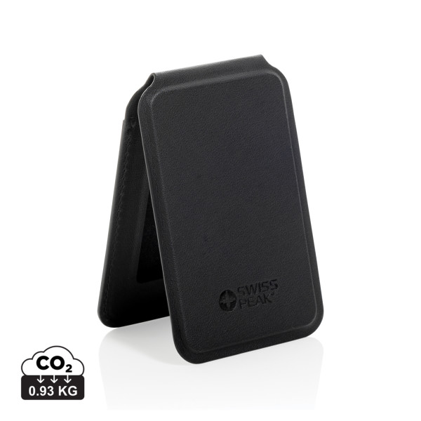 Magnetische Handy-Geldbörse Magstand RCS aus recycelten Materialien. PU