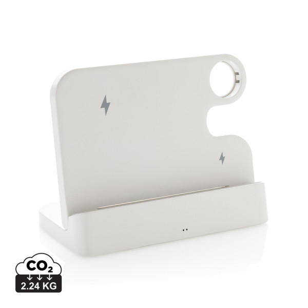 Dual-Ladegerät 15W Joltz aus RCS-Kunststoff mit iWatch-Steckplatz