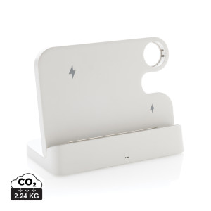 Dual-Ladegerät 15W Joltz aus RCS-Kunststoff mit iWatch-Steckplatz - Reklamnepredmety