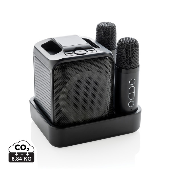 Karaoke-Set mit Doppelmikrofon Singvibe aus RCS-Kunststoff