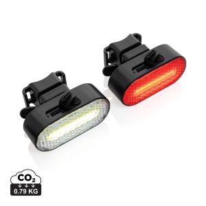 Satz USB-aufladbarer Lumino-Fahrradleuchten von RCS ABS - Reklamnepredmety