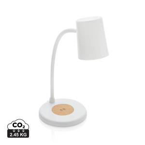 Tischleuchte Zenara mit 15 W kabellos. Aufladung aus RCS-Kunststoff - Reklamnepredmety