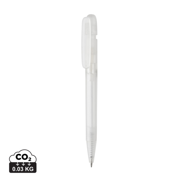 Transparenter Devin-Stift von GRS recycelt. ABS