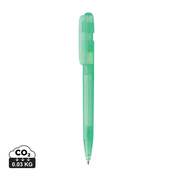 Transparenter Devin-Stift von GRS recycelt. ABS