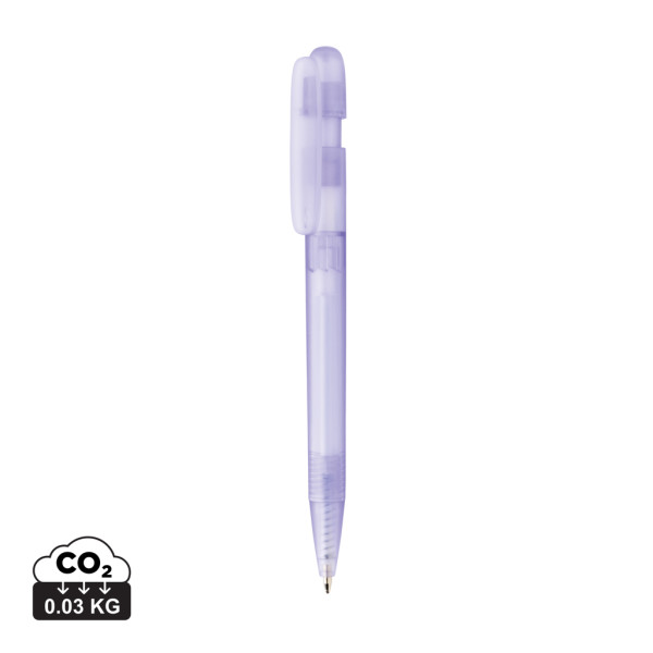 Transparenter Devin-Stift von GRS recycelt. ABS
