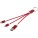4-in-1-Ladekabel aus Metall aus recyceltem Aluminium mit Schlüsselring - 12438221 - variant PF 12438221