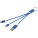 4-in-1-Ladekabel aus Metall aus recyceltem Aluminium mit Schlüsselring - 12438253 - variant PF 12438253