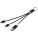 4-in-1-Ladekabel aus Metall aus recyceltem Aluminium mit Schlüsselring - 12438290 - variant PF 12438290