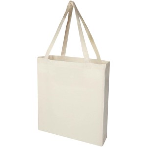 Madras 140 g/m² Baumwoll Tragetasche mit Seitenfalten aus GRS recycelter Baumwolle - Reklamnepredmety