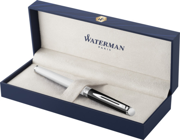 Waterman Hemisphere Color-Block Tintenroller mit Palladiumbeschichtung (schwarze Mine)