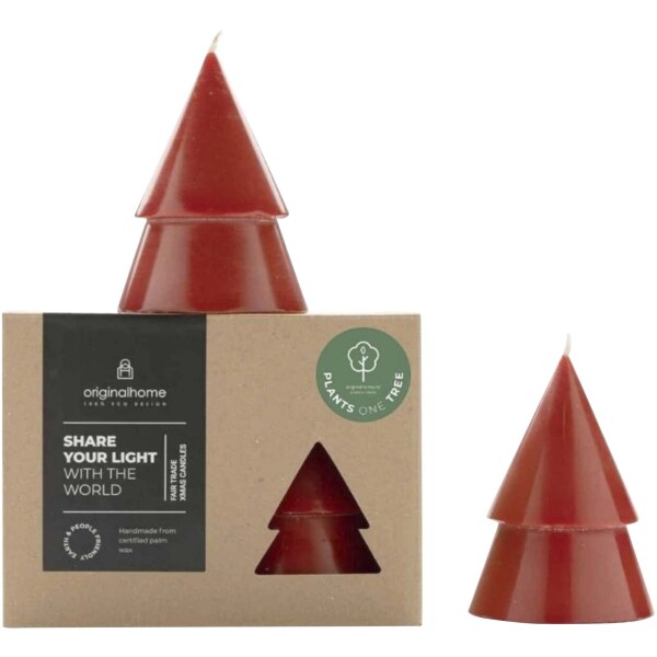Originalhome-Kerze in Form eines Weihnachtsbaums mit Matcha-Duft – mittelgroß