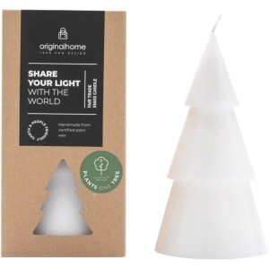 Originalhome-Kerze in Form eines Weihnachtsbaums mit Matcha-Duft – groß - Reklamnepredmety