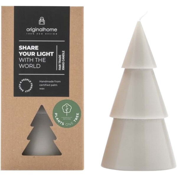 Originalhome-Kerze in Form eines Weihnachtsbaums mit Matcha-Duft – groß