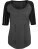 Damen 3/4 Raglan-T-Shirt mit Kontrastmuster BY022 - 1747481 - variant 