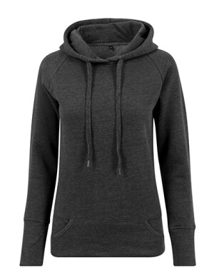Damen-Kapuzenpullover mit Ärmelbündchen und Taschen BY043 - Reklamnepredmety