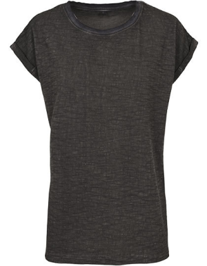 Damen-T-Shirt mit verlängerten Schultern und Sprühfärbung BY056 - Reklamnepredmety
